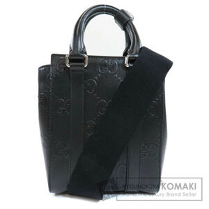 Gucci GG Embossed Tote Bag Leather